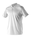 Alleson Adult Baseball 2 Button Henley Jersey Alleson