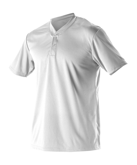 Alleson Adult Baseball 2 Button Henley Jersey Alleson