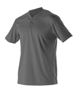 Alleson Adult Baseball 2 Button Henley Jersey Alleson