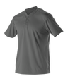 Alleson Adult Baseball 2 Button Henley Jersey Alleson