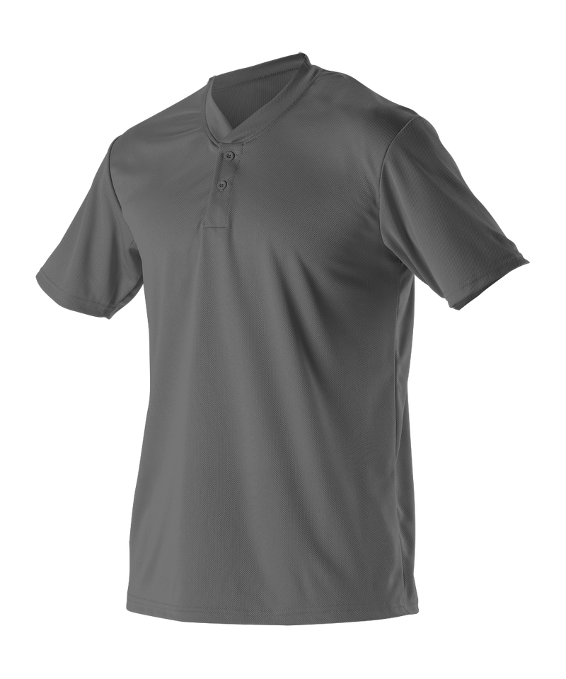 Alleson Adult Baseball 2 Button Henley Jersey