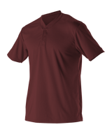 Alleson Adult Baseball 2 Button Henley Jersey Alleson
