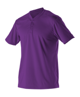 Alleson Adult Baseball 2 Button Henley Jersey Alleson