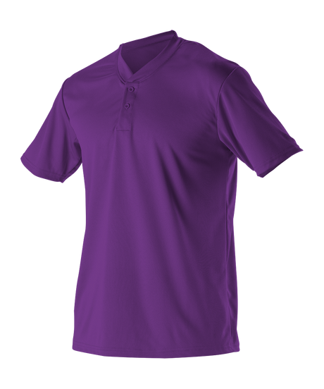 Alleson Adult Baseball 2 Button Henley Jersey Alleson
