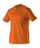 Alleson Adult Baseball 2 Button Henley Jersey Alleson