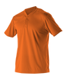 Alleson Adult Baseball 2 Button Henley Jersey Alleson