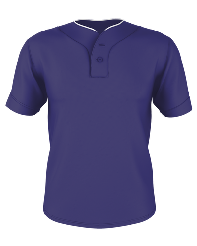 Alleson Adult Two Button Mesh Baseball Jersey With Piping