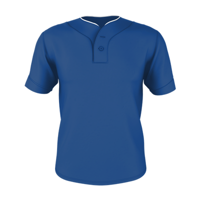 Alleson Adult Two Button Mesh Baseball Jersey With Piping