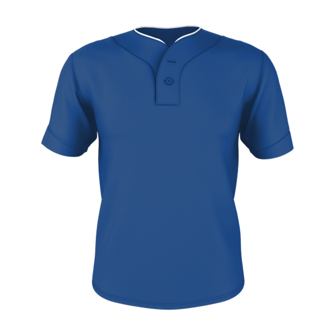 Alleson Adult Two Button Mesh Baseball Jersey With Piping