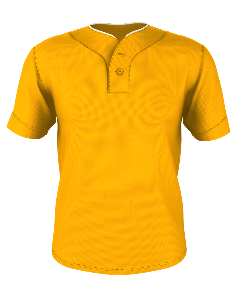 Alleson Adult Two Button Mesh Baseball Jersey With Piping