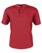 Alleson Adult Two Button Mesh Baseball Jersey With Piping Alleson