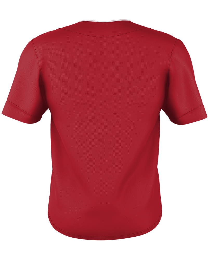 Alleson Adult Two Button Mesh Baseball Jersey With Piping