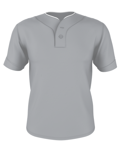 Alleson Adult Two Button Mesh Baseball Jersey With Piping