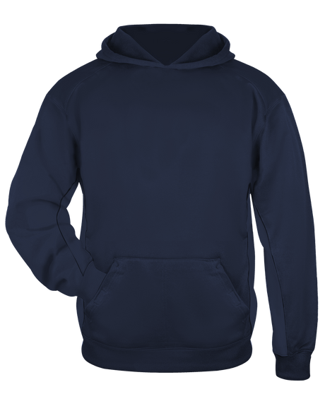 Badger Youth Performance Fleece Hoodie Badger