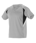 Alleson Youth 2 Button Henley Baseball Jersey Alleson