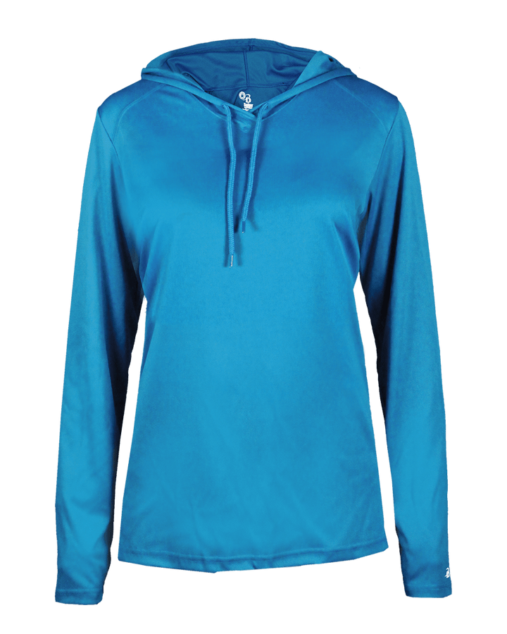 Badger 4165 Women's B-Core Long-Sleeve Hooded Tee Badger