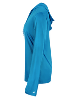 Badger 4165 Women's B-Core Long-Sleeve Hooded Tee Badger