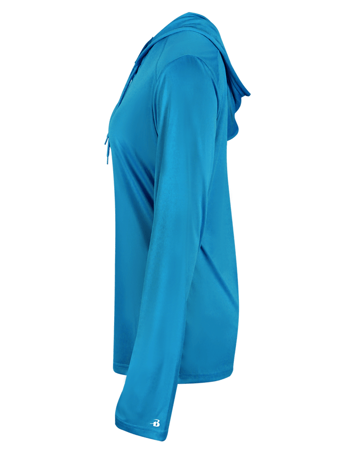 Badger 4165 Women's B-Core Long-Sleeve Hooded Tee Badger