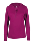 Badger 4165 Women's B-Core Long-Sleeve Hooded Tee Badger