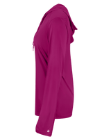 Badger 4165 Women's B-Core Long-Sleeve Hooded Tee Badger