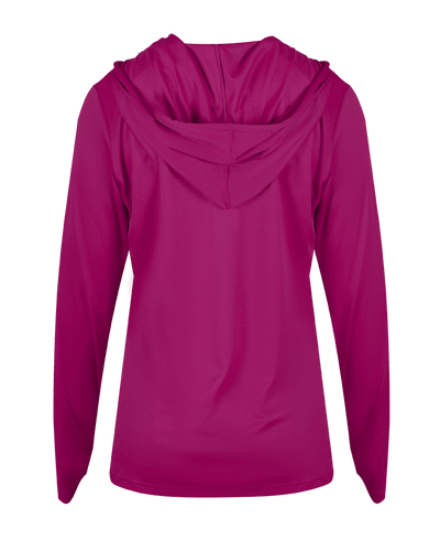 Badger 4165 Women's B-Core Long-Sleeve Hooded Tee