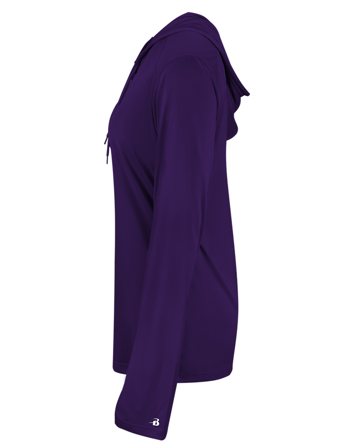 Badger 4165 Women's B-Core Long-Sleeve Hooded Tee Badger