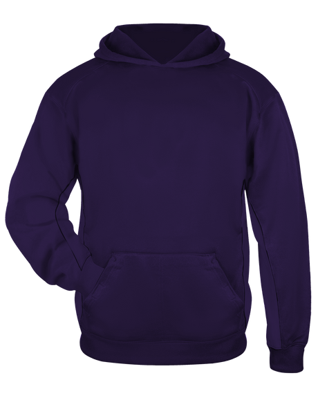 Badger Youth Performance Fleece Hoodie Badger