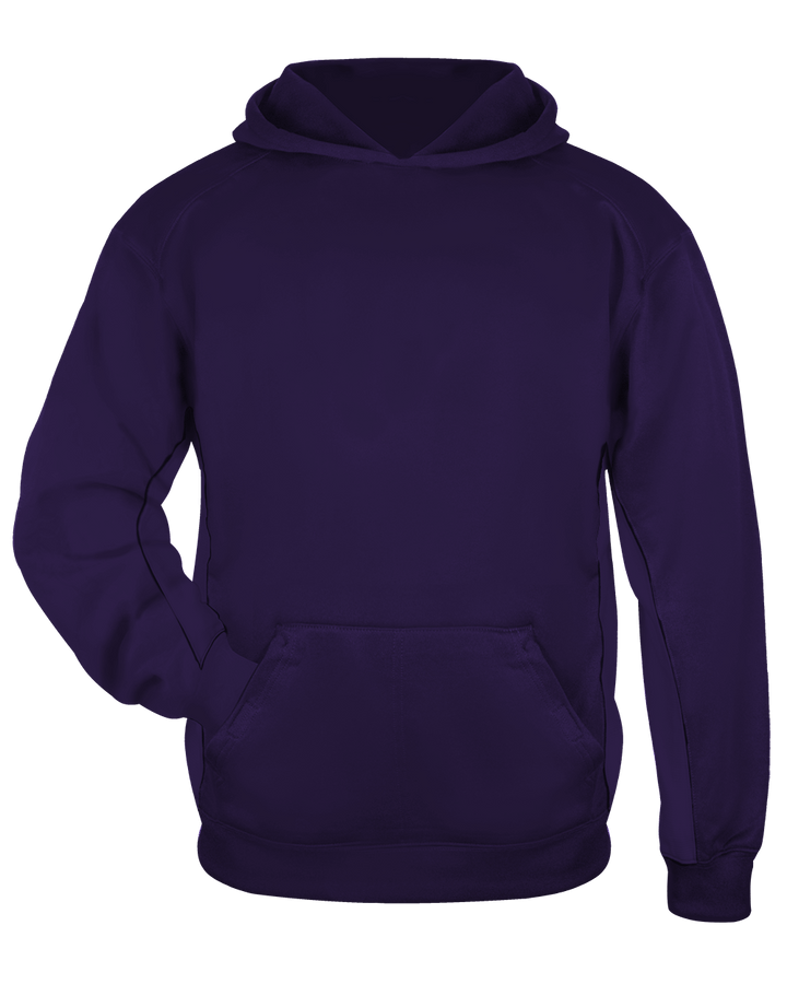 Badger Youth Performance Fleece Hoodie Badger