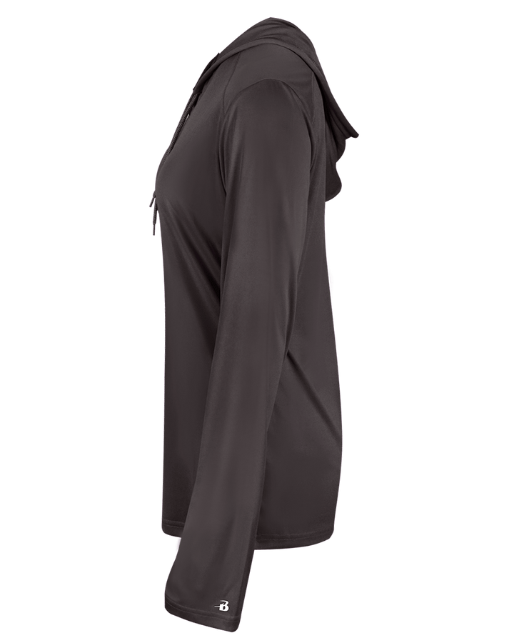 Badger 4165 Women's B-Core Long-Sleeve Hooded Tee Badger