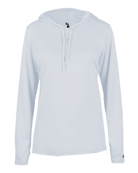 Badger 4165 Women's B-Core Long-Sleeve Hooded Tee Badger