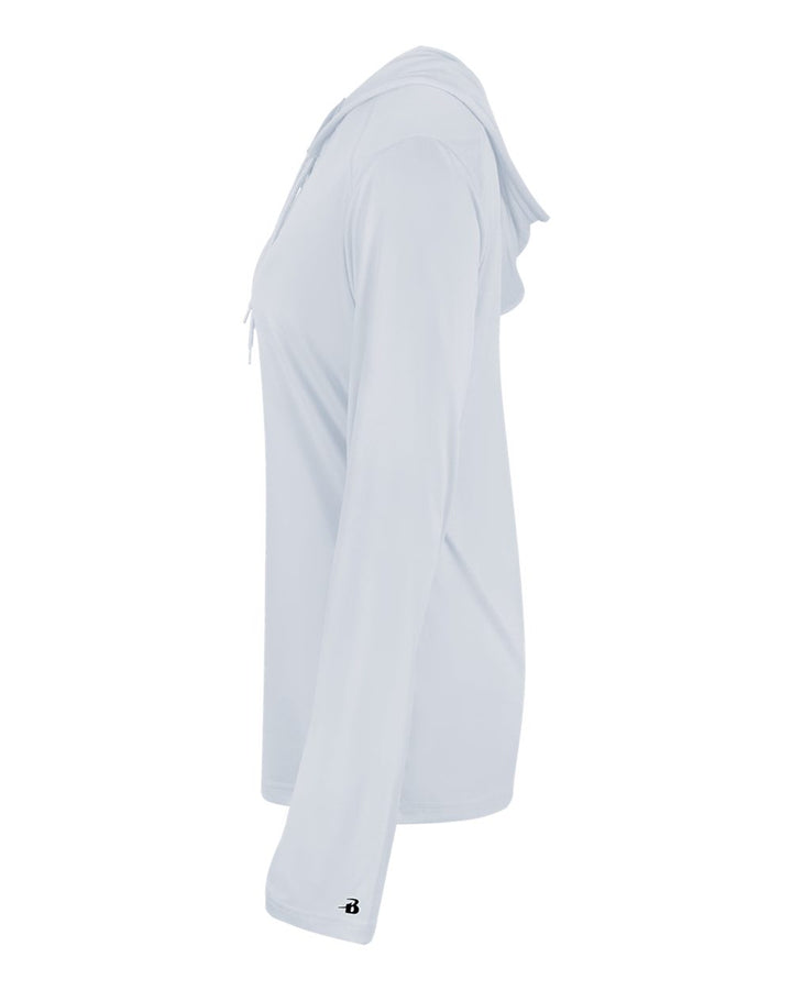 Badger 4165 Women's B-Core Long-Sleeve Hooded Tee Badger