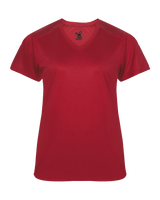 Badger Women's Ultimate Softlock V Neck Tee Badger