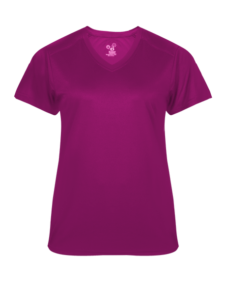 Badger Women's Ultimate Softlock V Neck Tee Badger
