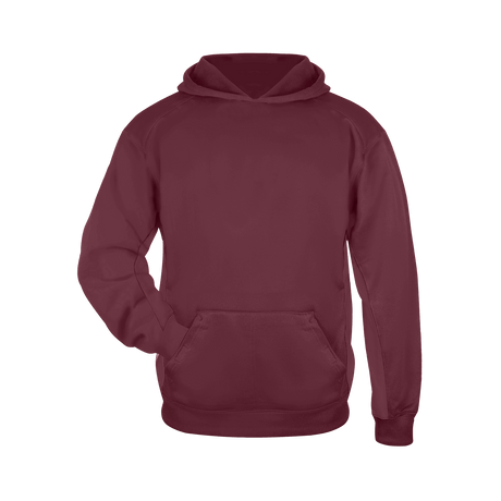 Badger Youth Performance Fleece Hoodie Badger