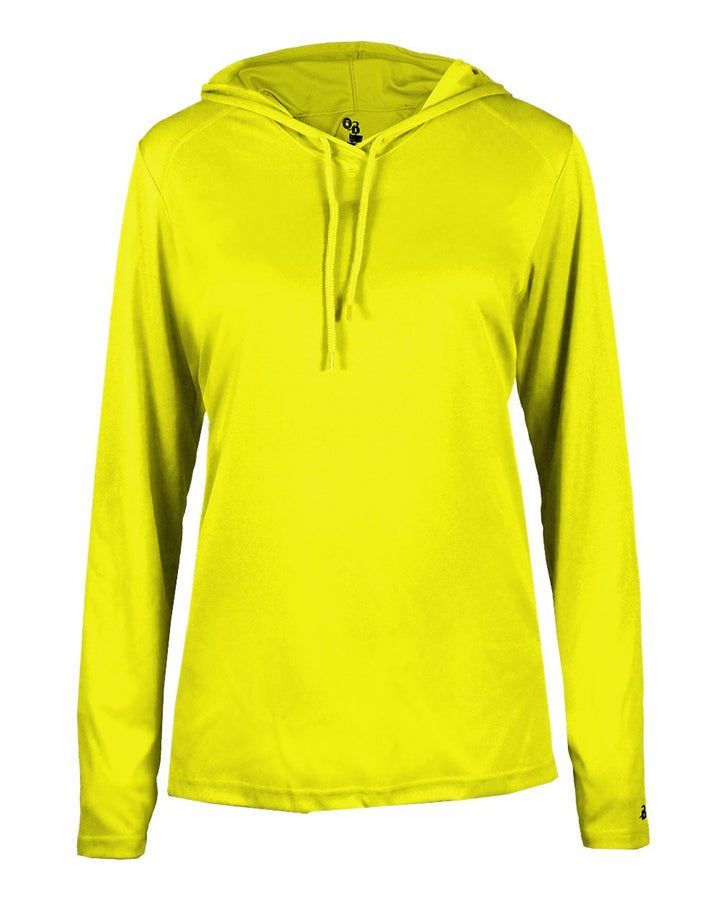 Badger 4165 Women's B-Core Long-Sleeve Hooded Tee Badger