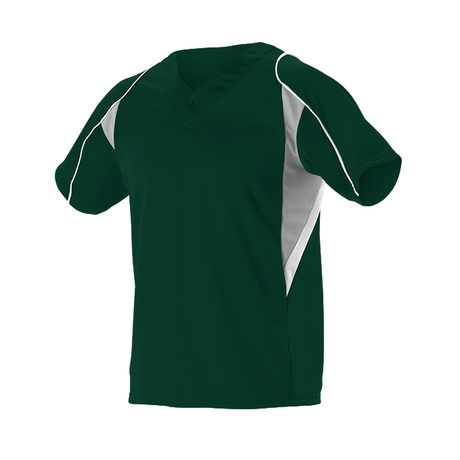 Alleson Youth 2 Button Henley Baseball Jersey Alleson