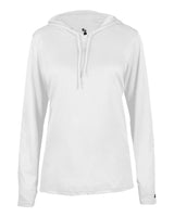 Badger 4165 Women's B-Core Long-Sleeve Hooded Tee Badger