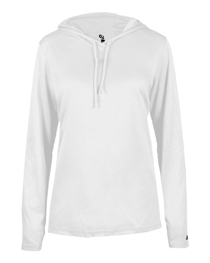 Badger 4165 Women's B-Core Long-Sleeve Hooded Tee Badger