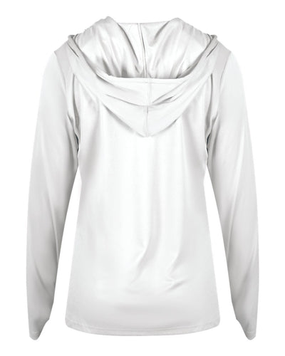 Badger 4165 Women's B-Core Long-Sleeve Hooded Tee