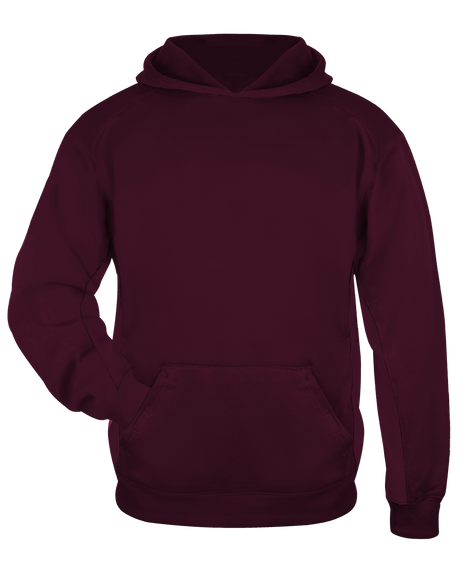 Badger Youth Performance Fleece Hoodie Badger