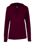 Badger 4165 Women's B-Core Long-Sleeve Hooded Tee Badger