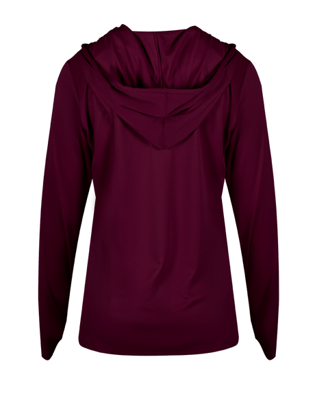 Badger 4165 Women's B-Core Long-Sleeve Hooded Tee Badger