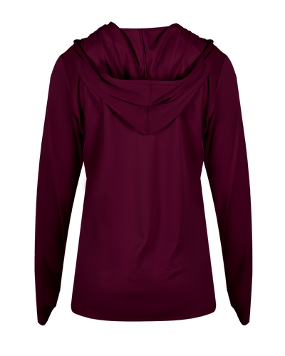 Badger 4165 Women's B-Core Long-Sleeve Hooded Tee