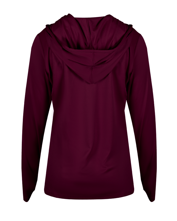 Badger 4165 Women's B-Core Long-Sleeve Hooded Tee Badger