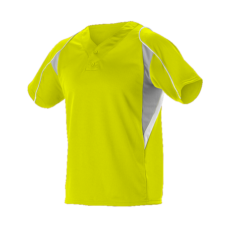 Alleson Youth 2 Button Henley Baseball Jersey Alleson