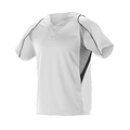 Alleson Youth 2 Button Henley Baseball Jersey Alleson
