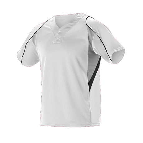 Alleson Youth 2 Button Henley Baseball Jersey Alleson