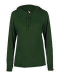 Badger 4165 Women's B-Core Long-Sleeve Hooded Tee Badger