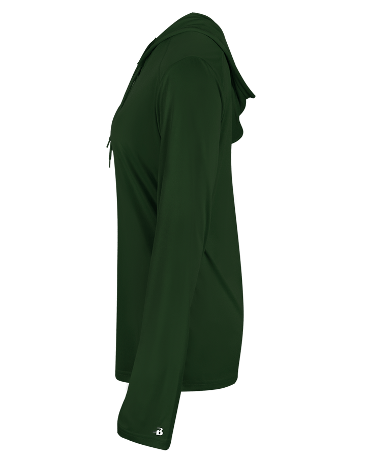 Badger 4165 Women's B-Core Long-Sleeve Hooded Tee Badger