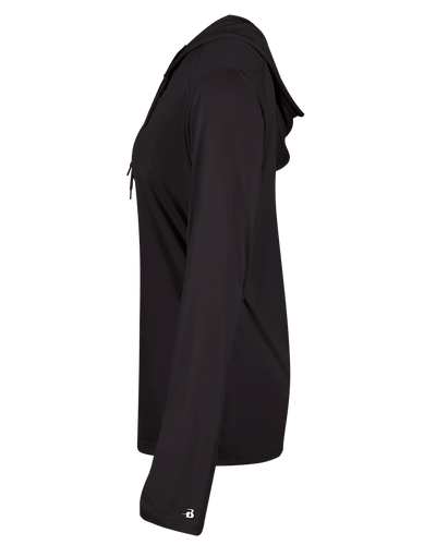 Badger 4165 Women's B-Core Long-Sleeve Hooded Tee